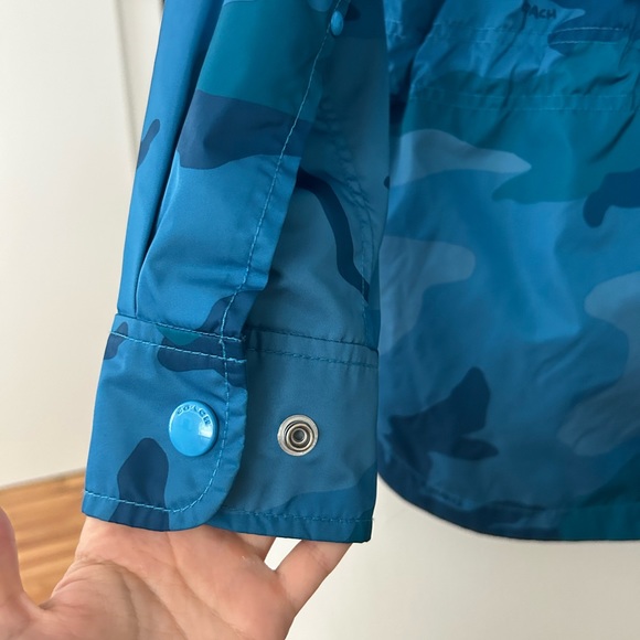 BLUE CAMOUFLAGE COACH RAIN JACKET - Picture 3 of 6